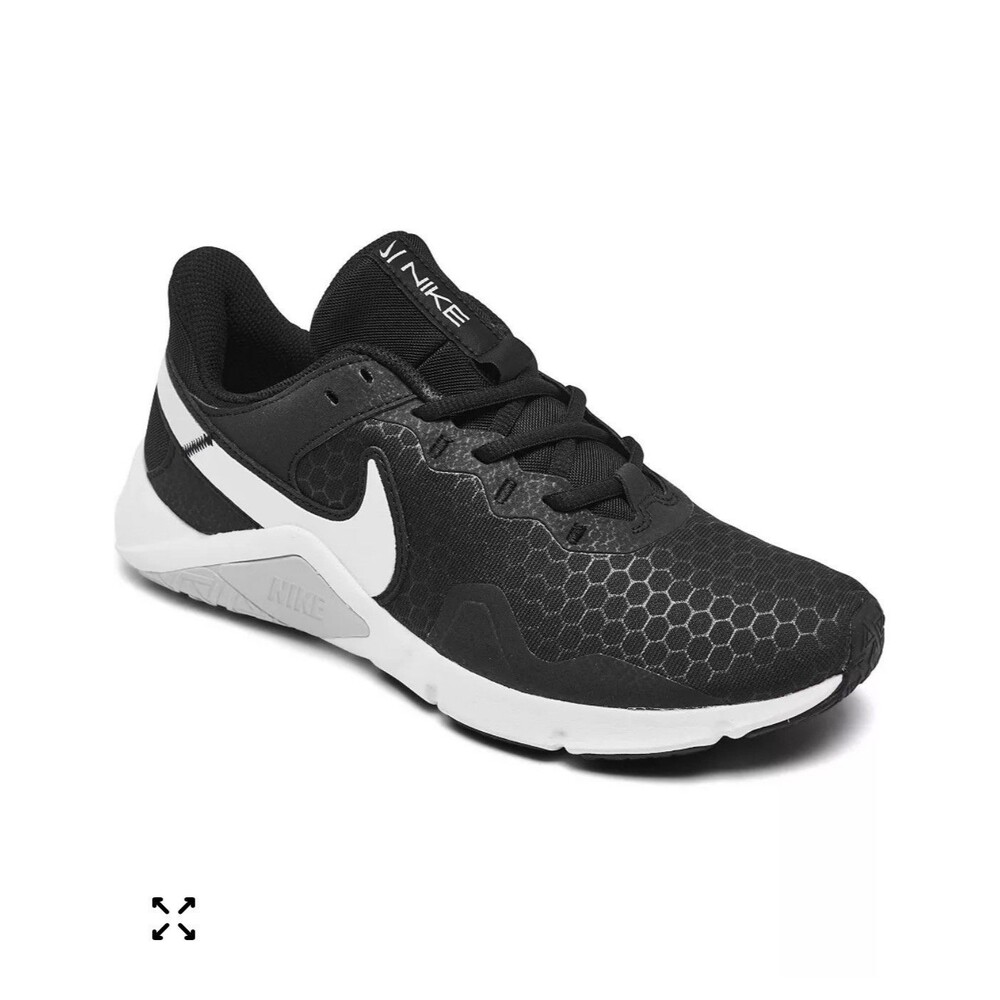 Nike Legend Essential 2 Blk/Wht Women Cross Training Shoes CQ9545-001 - Size 8.5
